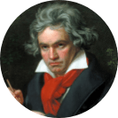 Portrait of composer L. van Beethoven