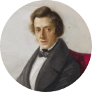Portrait of composer F. Chopin