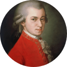 Portrait of composer W. A. Mozart